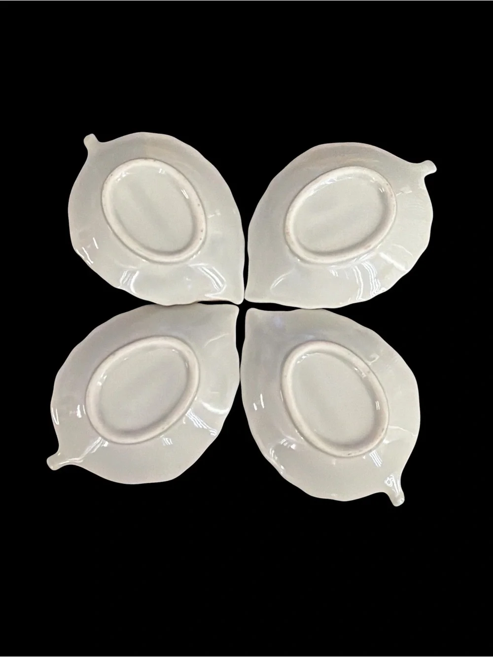 Vintage Japanese Ceramic Saucer Plates Lot Of 4